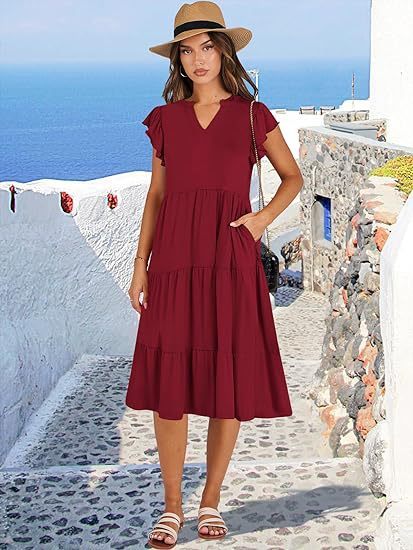 Women’s Mid-Length Swing Pocket Dress