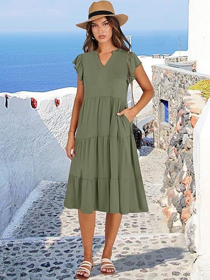 Women’s Mid-Length Swing Pocket Dress