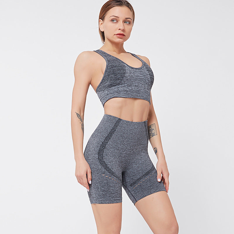 Yoga Shorts & Sports Bra Set