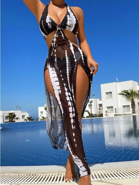 Sexy 3-Piece Bikini with Cover Up