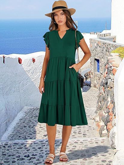 Women’s Mid-Length Swing Pocket Dress