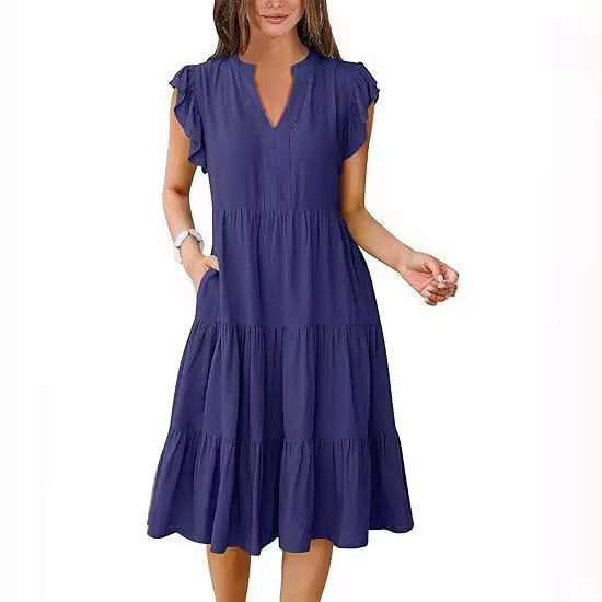 Women’s Mid-Length Swing Pocket Dress