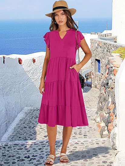 Women’s Mid-Length Swing Pocket Dress
