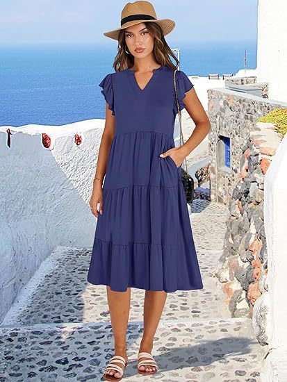Women’s Mid-Length Swing Pocket Dress