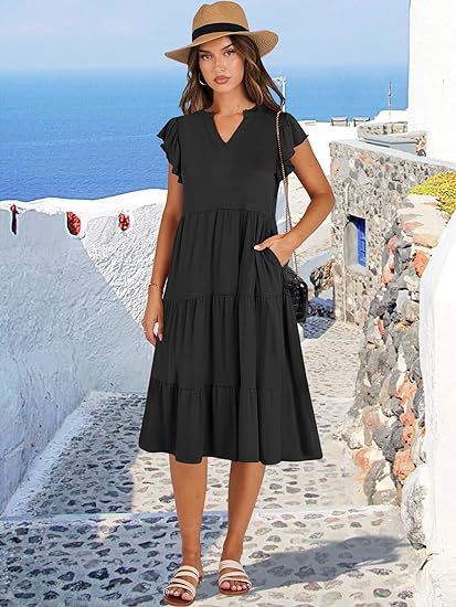 Women’s Mid-Length Swing Pocket Dress