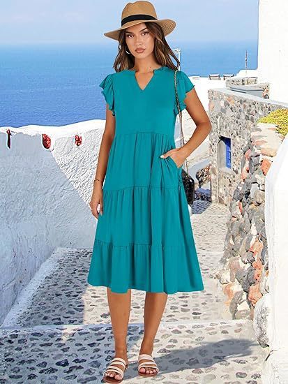 Women’s Mid-Length Swing Pocket Dress