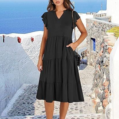 Women’s Mid-Length Swing Pocket Dress
