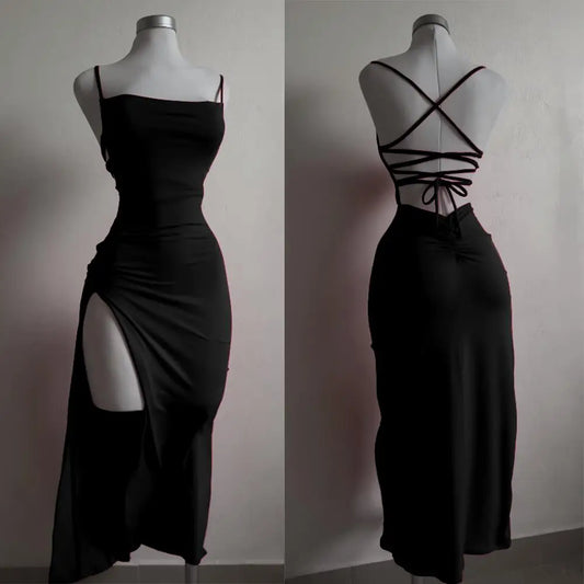 Trendy Hip Hugging Halter Dress for Summer Nights