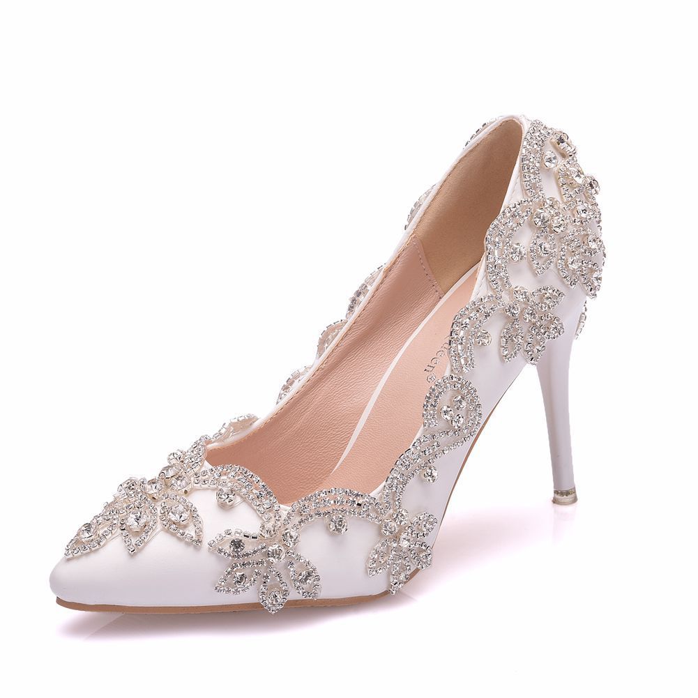 Sparkly Crystal Stiletto Party Shoes