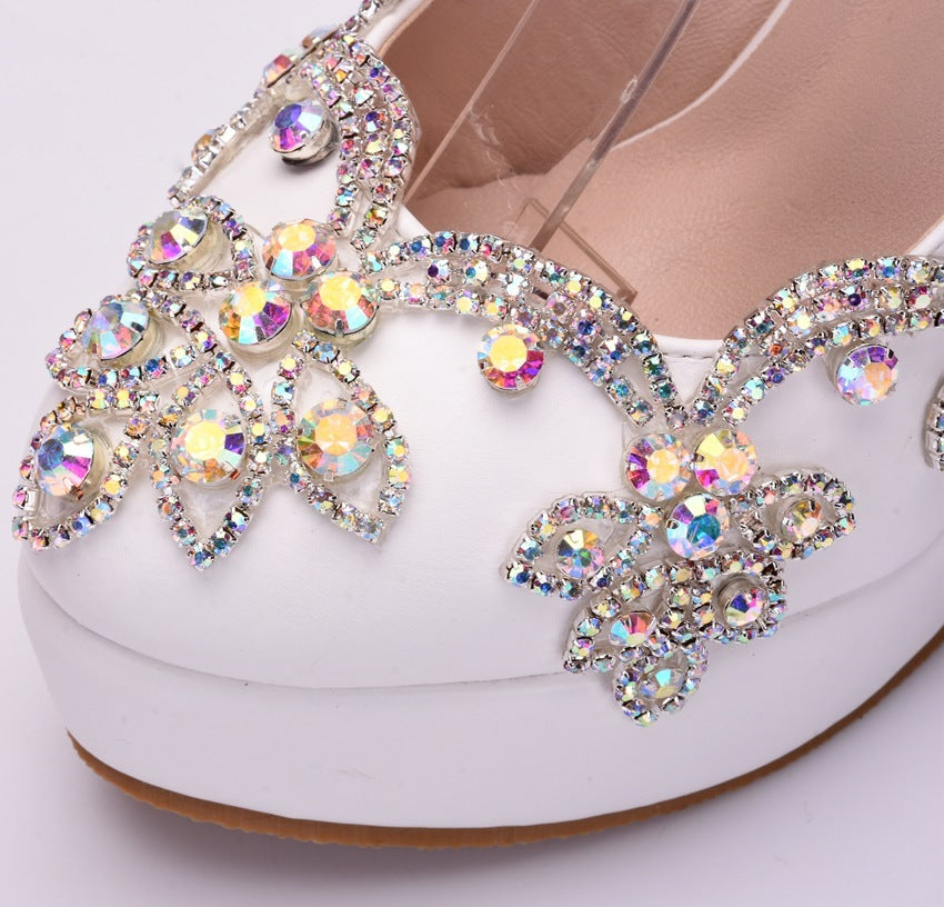 Sparkly Crystal Stiletto Party Shoes
