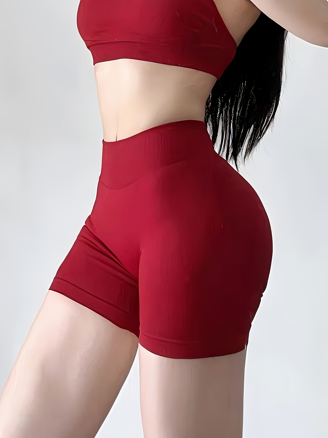 Quick-Dry High-Waisted Workout Shorts