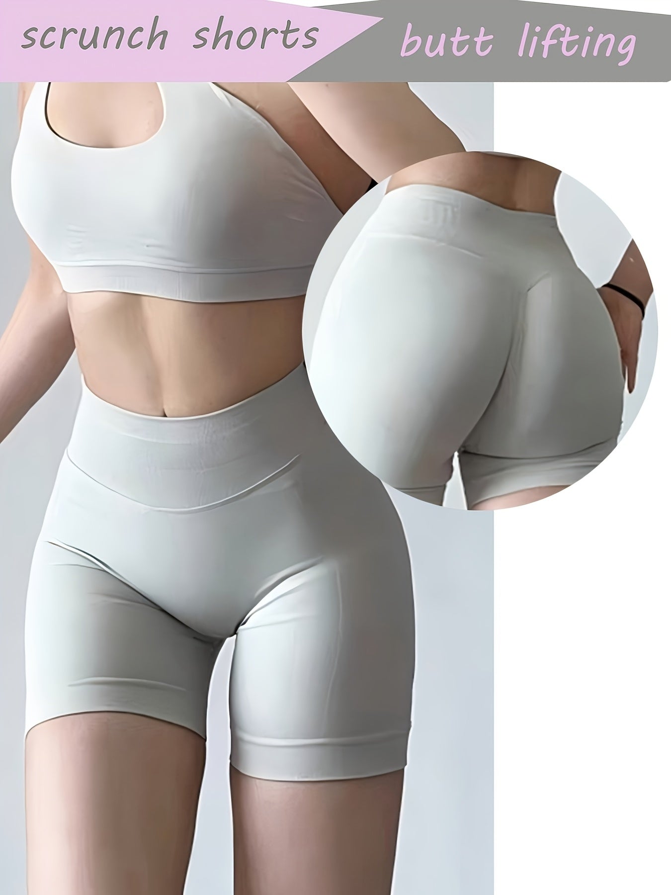 Quick-Dry High-Waisted Workout Shorts