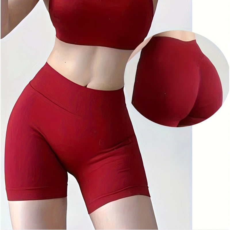 Quick-Dry High-Waisted Workout Shorts