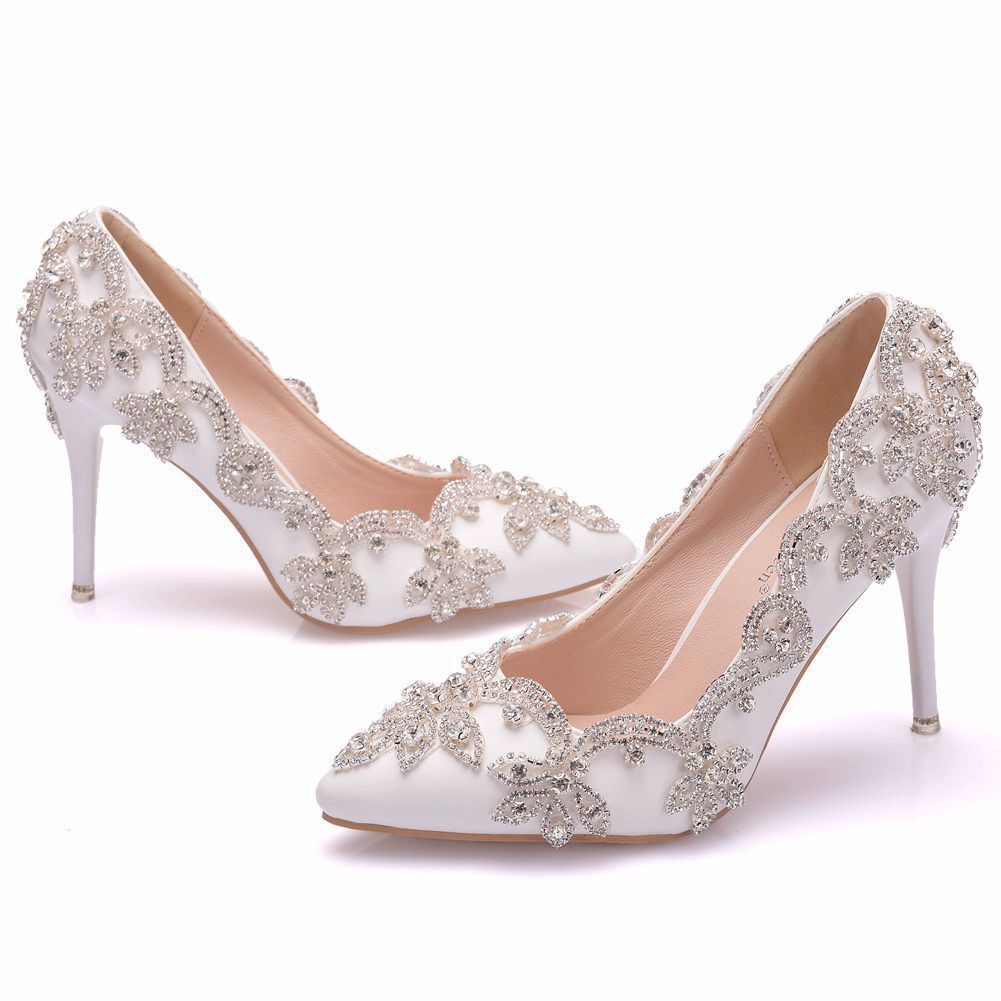 Sparkly Crystal Stiletto Party Shoes